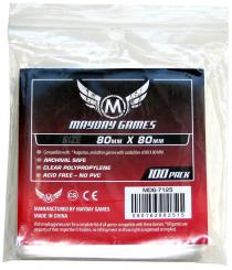 100 Kartenhüllen / Sleeves 80 x 80 mm 