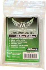 100 Kartenhüllen / Sleeves 63,5 x 88 mm 