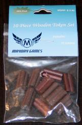 10 Holz-Spielsteine von Mayday Games 