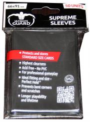 50 Ultimate Guard Supreme Kartenhüllen / Sleeves (SCHWARZ) 66x91 
