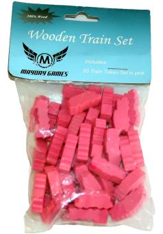 50  Zug Spielsteine in Pink 